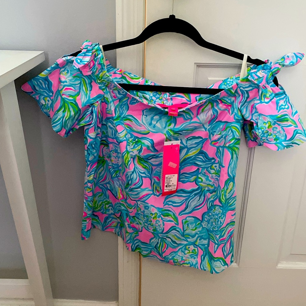 Tamara Lily Pulitzer off shoulder blouse. Xs new with tags